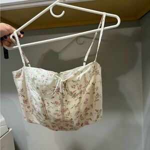 Floral Bustier Top